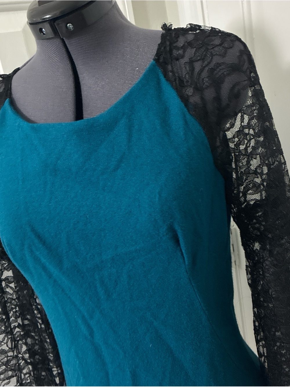 Teal VERY short mini dress